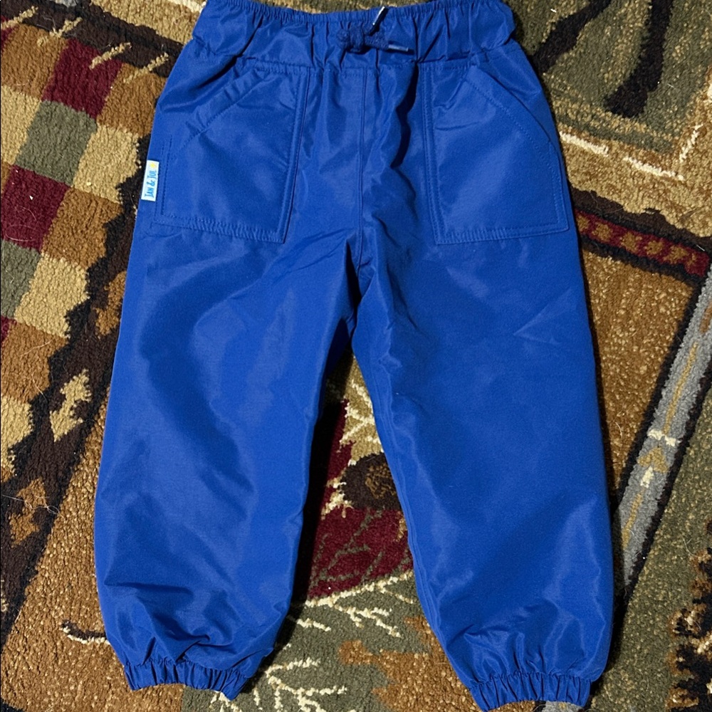 Navy Blue Kids' Fleece Lined Splash Pants by Jan & Jul